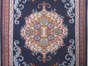 2' x 3' Navy Blue Persian Kashan Rug