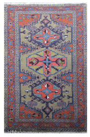 2' x 4' Khaki Brown Persian Vis Rug