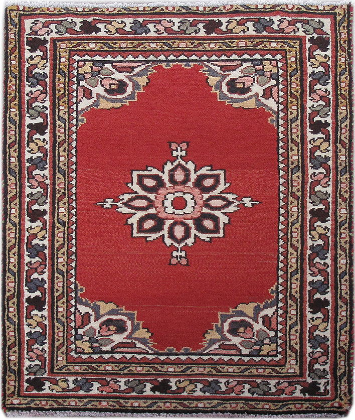 2' x 3' Red Persian Hamadan Rug