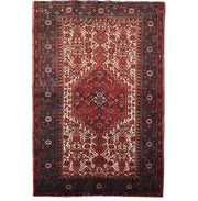 4' x 6' Red Persian Zanjan Rug