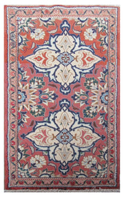 3' x 5' Orange Persian Hamadan Rug