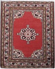 2' x 3' Red Persian Hamadan Rug