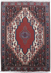 2' x 3' Ivory Persian Sanandaj Rug