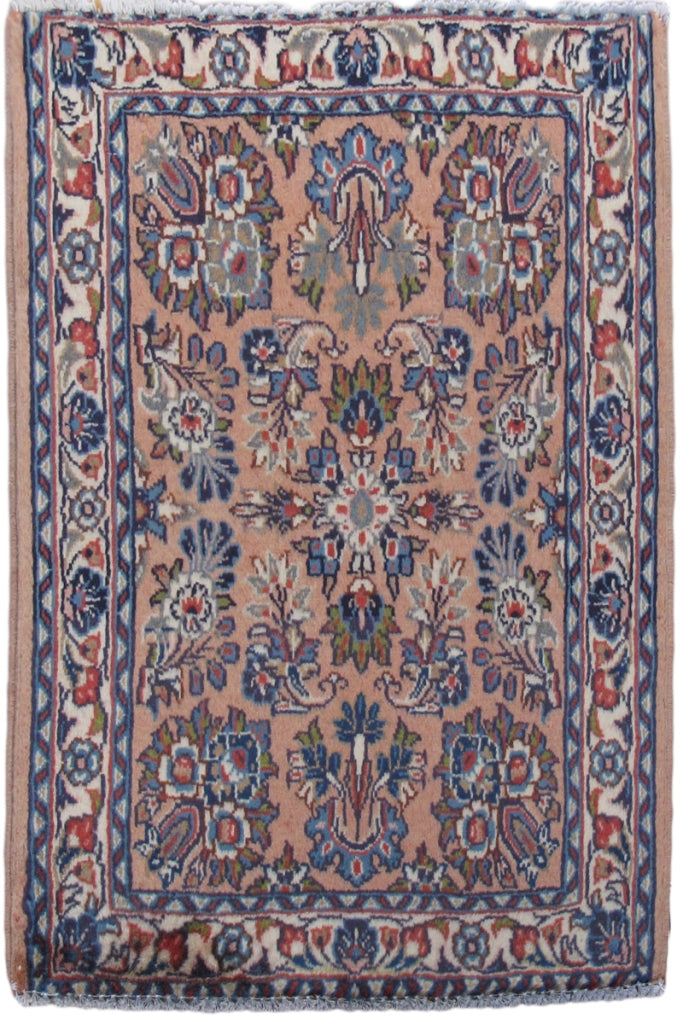 2' x 3' Camel Brown Persian Arak Rug