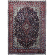 10' x14' Rufous Red Persian Signed Kashan Rug