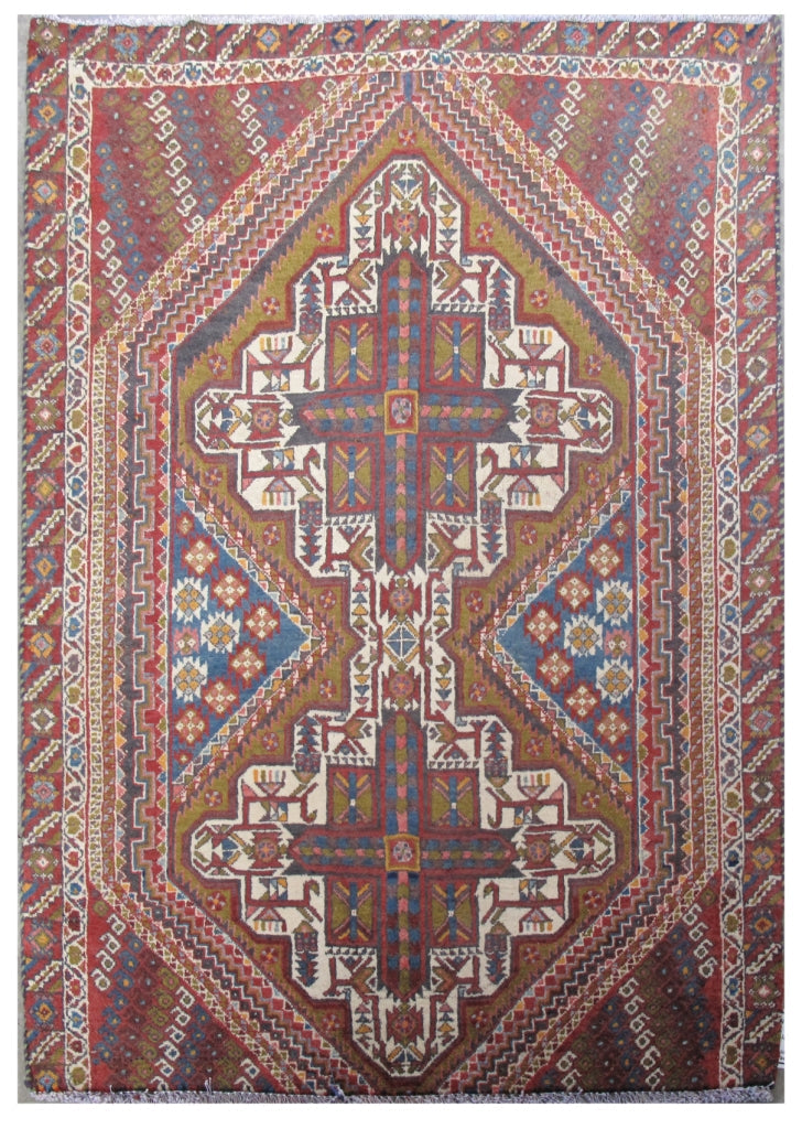 3' x 4' Red Persian Shahrbabak Rug