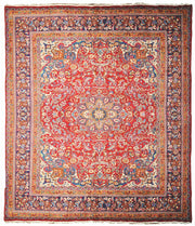 10' x 13' Red Semi Antique Persian Shheik Safi Rug